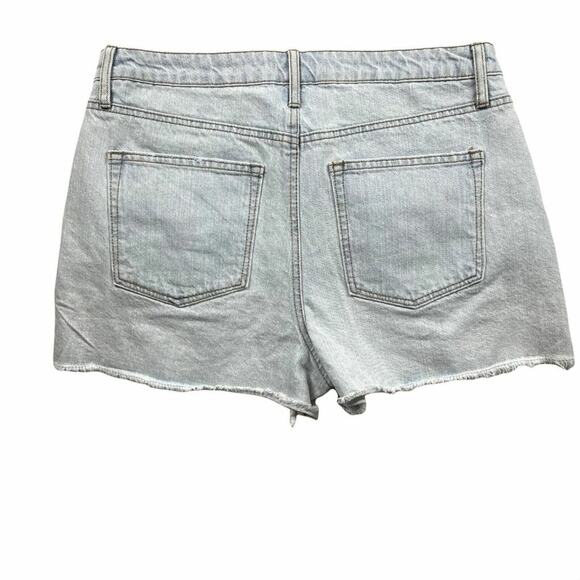 Vanilla Star high rise shortie distressed cut off denim shorts size 13 womens 31 - Picture 2 of 6